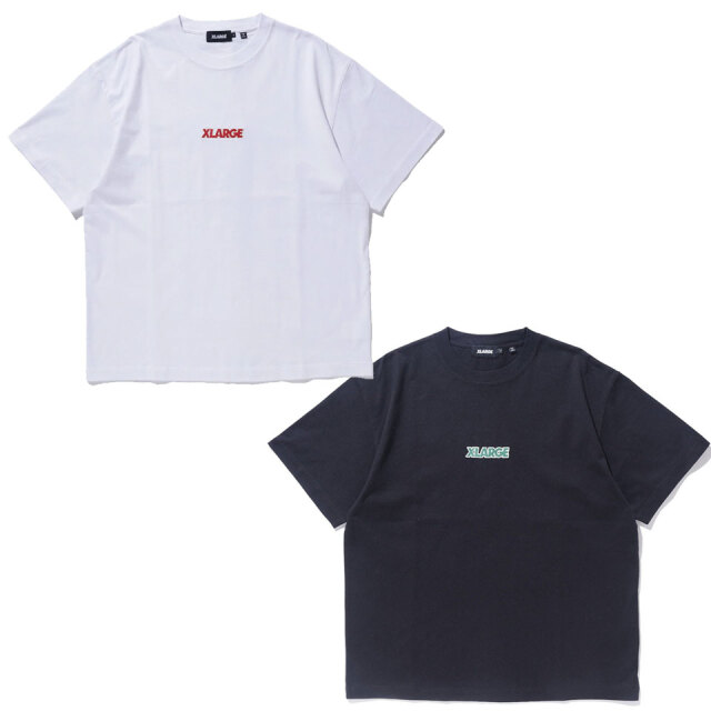 全2色 エクストララージ XLARGE Tシャツ STANDARD LOGO S/S TEE 半袖 ホワイト 白 WHITE ブラック 黒 BLACK 101242011006