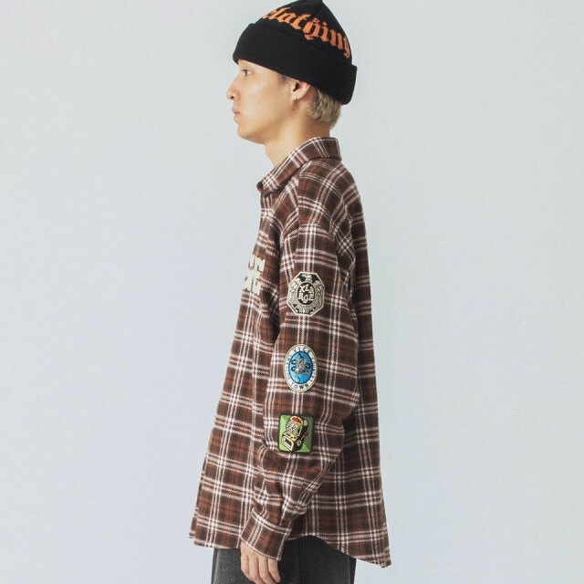 XLARGE / PATCHED FLANNEL SHIRT