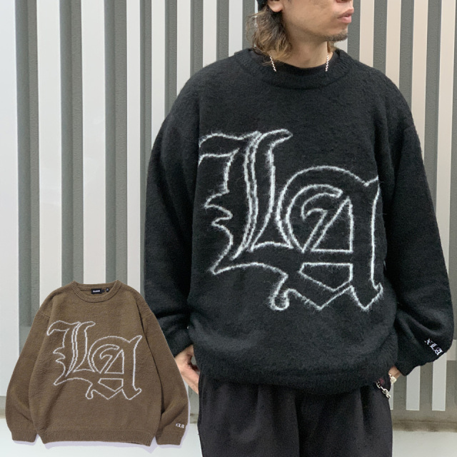 XLARGE / OLD ENGLISH MOHAIR CREWNECK KNIT