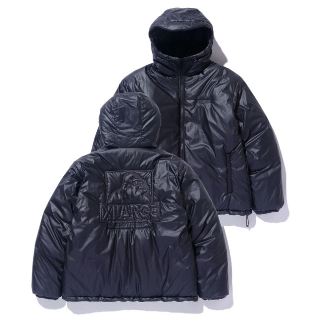 XLARGE / QUILTING LOGO HOODED PUFFER JACKET