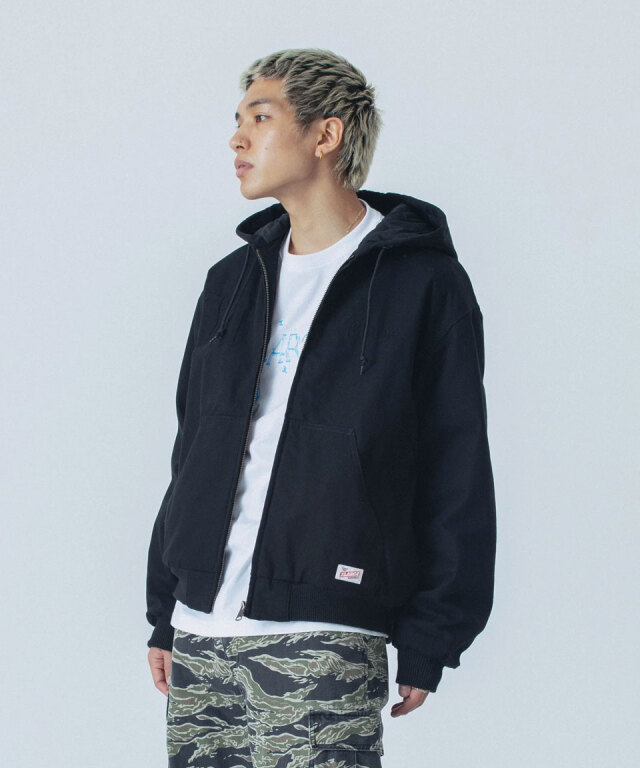 XLARGE / EMBOSSED OLD ENGLISH HOODED WORK JACKET