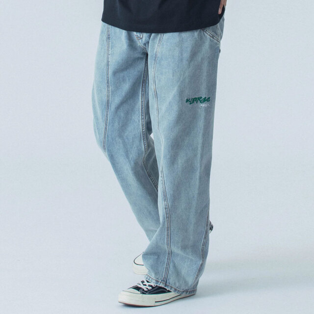 XLARGE / SIDE CUTTING DENIM PANTS
