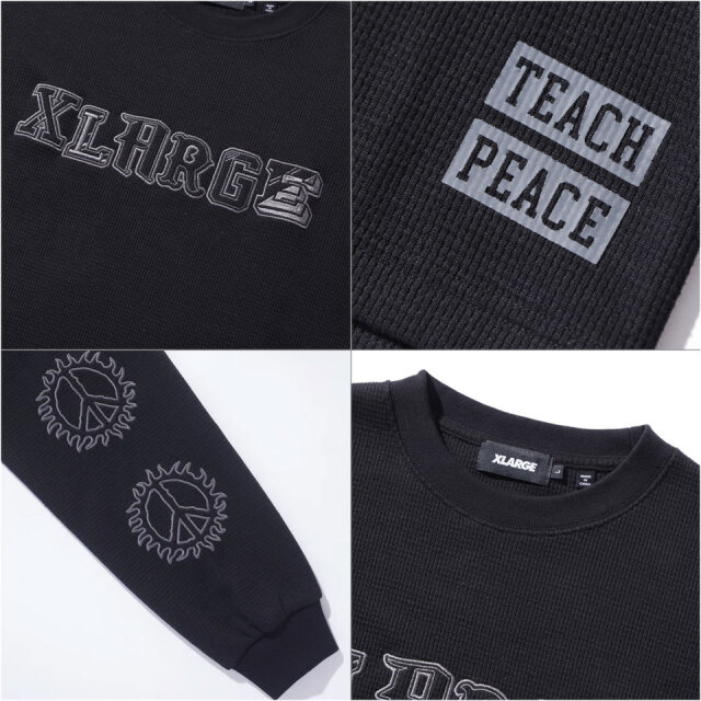 XLARGE / CAMPUS WAFFLE L/S TEE