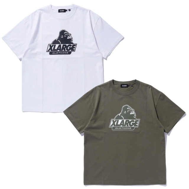 全2色 エクストララージ XLARGE Tシャツ OLD OG S/S TEE 半袖 定番ロゴ ホワイト 白 WHITE オリーブ OLIVE 101253011004