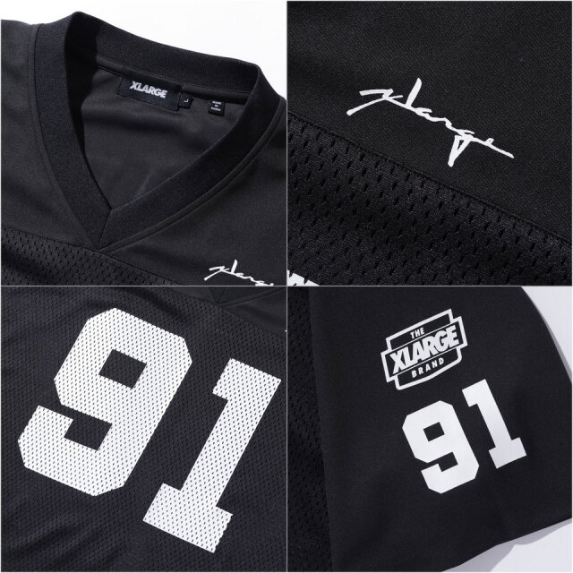 XLARGE / DISTORTION FOOTBALL JERSEY TEE