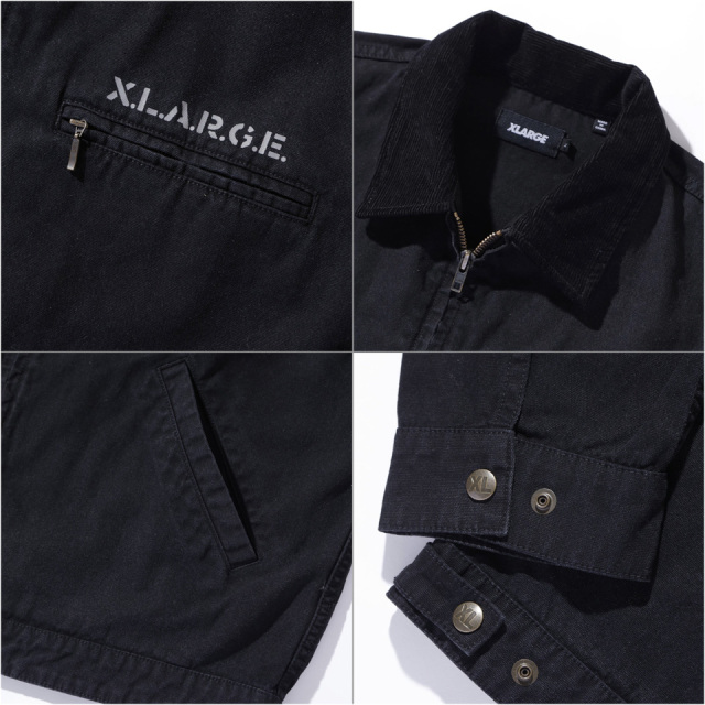 XLARGEジャケット 黒 XLARGE SALE セール エクストララージ ベロアジャケット VELOUR