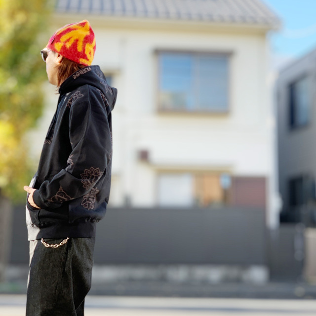 【大人気】XLARGE 刺繍ロゴ アクティブジャケット フーディー L XLARGE / ALLOVER EMBROIDERY ZIP UP HOODED SWEATSHIRT