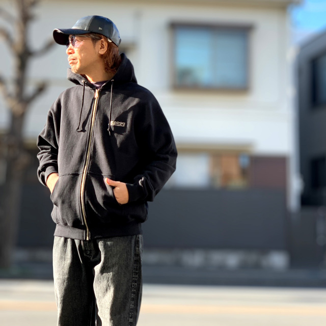 XLARGE / OG BOX ZIP UP HOODED SWEATSHIRT