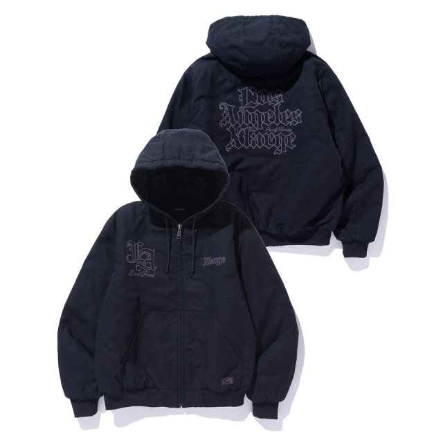 XLARGE / PATCHED OLD ENGLISH HOODED WORK JACKET