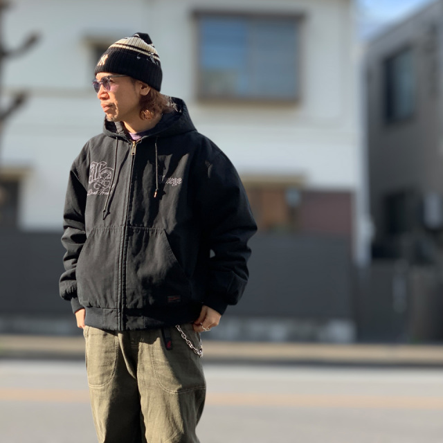 XLARGE / PATCHED OLD ENGLISH HOODED WORK JACKET