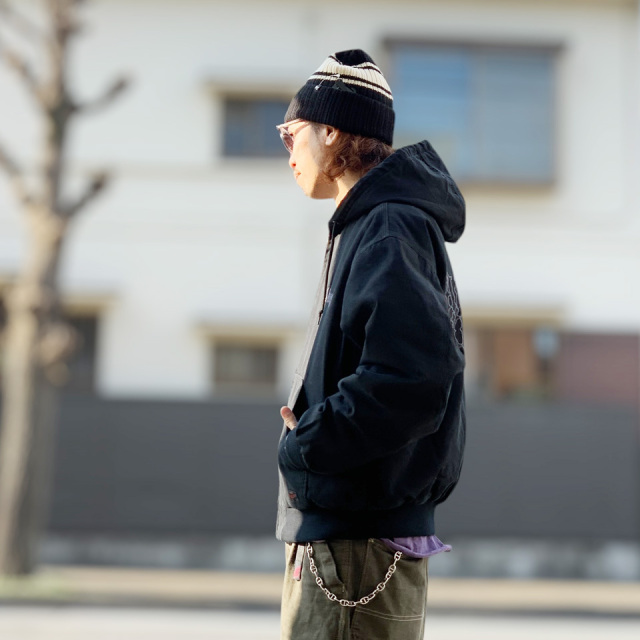 XLARGE / PATCHED OLD ENGLISH HOODED WORK JACKET