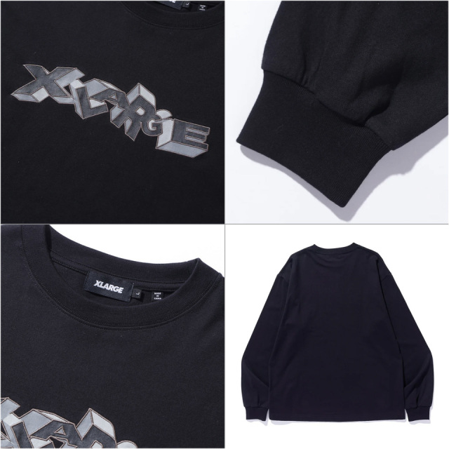 ＠*-様 新品 Micro Logo Long Tee 黒・白セット XL XLARGE / 3D LOGO L/S TEE