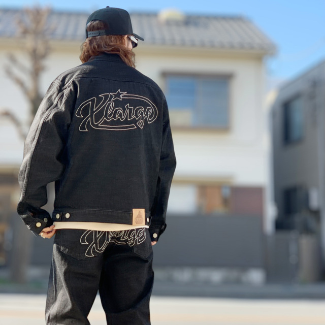 X-LARGE エクストララージ デニムジャケット フェード Gジャン 褪黒 XLARGE（エクストラ ラージ） デニムジャケット gジャン STAR LOGO