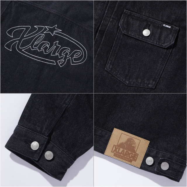 X-LARGE エクストララージ デニムジャケット フェード Gジャン 褪黒 XLARGE（エクストラ ラージ） 全2色 デニムジャケット STAR LOGO DENIM