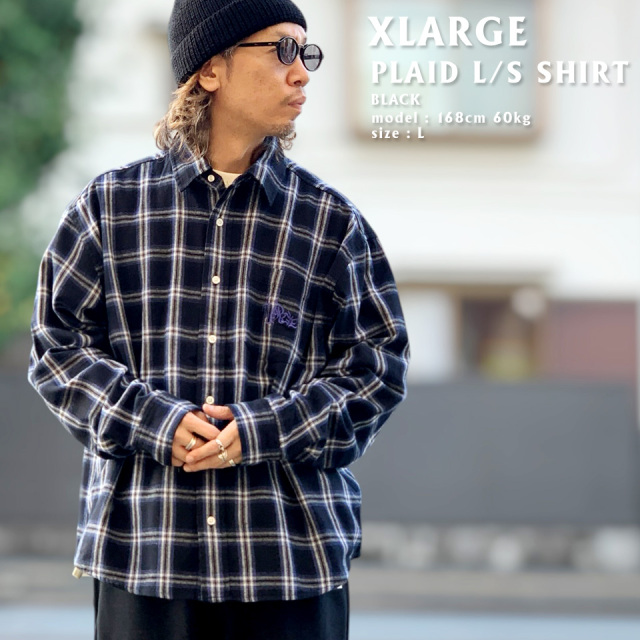 XLARGE エクストララージ PLAID LS SHIRT (101264014001)