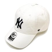 '47 フォーティーセブン ローキャップ 帽子 CLEAN UP CAP - NY ヤンキース NEW YORK YANKEES ニューヨーク ホワイト WHITE 白