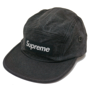 SUPREME シュプリーム WASHED CANVAS CAMP CAP ブラック 黒 BLACK