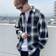 送料無料 全8色 CALTOP キャルトップ カルトップ チェックシャツ OMBRE CHECK L/S SHIRT ブラック レッド ブルー ブラウン グレー