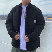 カーハート ワークインプログレス CARHARTT WIP チョアコート OG CHORE COAT ワークジャケット アウター カバーオール ブラック 黒 BLACK