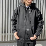全2色 FBカウンティ FB COUTNY ジップパーカー 13oz HEAVY WEIGHT ZIP UP HOODIE ジップフード セットアップ ブラック 黒 BLACK チャコール CHACOAL