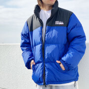 ファーストダウン FIRST DOWN リバーシブル ダウンジャケット REVERSIBLE BUBBLE DOWN JACKET MICROFT F342500C ブルー 青 BLUE ブラック 黒 BLACK