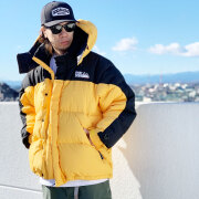 ファーストダウン FIRST DOWN ダウンジャケット BUGGY DOWN JACKET アウター イエロー YELLOW 黄色 F342503C
