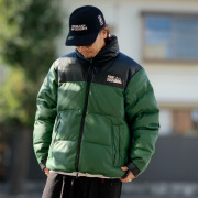 【SALE 40%OFF】ファーストダウン FIRST DOWN PUレザーダウンジャケット BUBBLE DOWN JKT COLOR LEATHER F942002 グリーン GREEN 緑