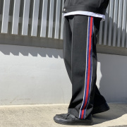【SALE50%OFF】 GDSS トラックパンツ SIDE LINE TRACK PANTS ジャージ セットアップ ブラック 黒 BLACK