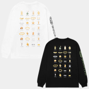 全2色 ハフ HUF ロンT Tシャツ JEWELRY LS TEE ホワイト 白 WHITE ブラック 黒 BLACK TS02392SP25