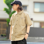 インディペンデントトラックス INDEPENDENT TRUCKS ワークシャツ 半袖シャツ UNION S/S WORK SHIRT カーキ KHAKI