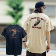 インディペンデントトラックス INDEPENDENT TRUCKS Tシャツ BOMBERS S/S Tee ブラック 黒 BLACK サンド ベージュ SAND