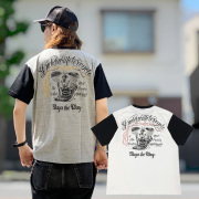 全2色 INDIAN MOTORCYCLE インディアンモーターサイクル SET IN 2TONE SS Tee (IM79718)