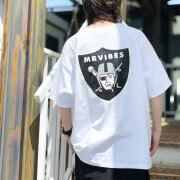 MRV by Mr.vibes Tシャツ RA SCRIPT S/S Tee 半袖 オリジナル ホワイト 白 WHITE