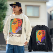 全2色 ノット オーイーエム NOT OEM クルースウェット トレーナー DORA MAAR CREW SWEAT パブロ・ピカソ PICASSO アッシュグレー ASH 灰色 ブラック 黒 BLACK