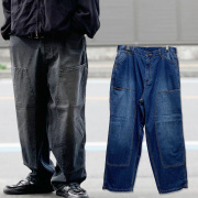 全2色 NULL TOKYO ヌルトウキョウ W-KNEE LONG DENIM PANT (NULL-110EX)