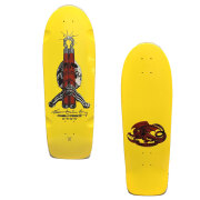 パウエルペラルタ POWELL PERALTA × BRUCE LEE SKULL & NUNCHUCKS DECK スケートデッキ 板 ブルースリー コラボ イエロー 黄色 YELLOW