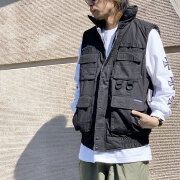 レネゲードスポーツ RENEGADE SPORTS ベスト MULTI POCKET UTILITY VEST アウトドアベスト ブラック 黒 BLACK