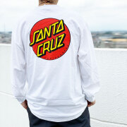 全2色 サンタクルーズ SANTA CRUZ サンタクルズ ロンT Tシャツ CLASSIC DOT L/S Tee 長袖 定番ロゴ ホワイト ブラック