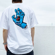 全2色 サンタクルーズ SANTA CRUZ サンタクルズ Tシャツ SCREAMING HAND S/S Tee 半袖  スクリーミングハンド 定番ロゴ ホワイト ブラック 白 黒 WHITE BLACK