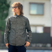 SUGAR CANE シュガーケーン BLACK CHAMBRAY WORK SHIRT - LONG SLEEVE (Lot No. SC29159)
