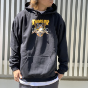スラッシャー THRASHER パーカー ANTIHERO EAGLE GRAM P/O HOODIE フーディー アンタイヒーロー アンチヒーロー ブラック 黒 BLACK