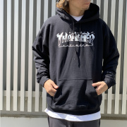 スラッシャー THRASHER パーカー ANTIHERO PIGEON MAG P/O HOODIE フーディー アンタイヒーロー アンチヒーロー ブラック 黒 BLACK