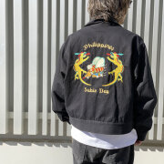 スリフティルック THRIFTY LOOK スーベニアジャケット シービーズジャケット SEABEES JACKET JACKET  ブラック 黒 BLACK