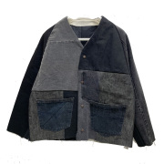 スリフティルック THRIFTY LOOK デニムエンジニアジャケット Levi's DENIM REMAKE ENGINEERED JACKET リメイク ブラックデニム BLACK 黒 (#7)