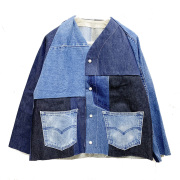 スリフティルック THRIFTY LOOK デニムエンジニアジャケット Levi's DENIM REMAKE ENGINEERED JACKET リメイク ブルー BLUE (#5)