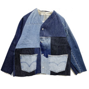 スリフティルック THRIFTY LOOK デニムエンジニアジャケット Levi's DENIM REMAKE ENGINEERED JACKET リメイク ブルー BLUE (#7)