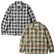 全2色 タウンクラフト TOWNCRAFT オンブレチェックシャツ レーヨンシャツ シャドウチェック 60S OMBRE PLAID RAYON SHIRT MADE IN JAPAN ブラック BLACK グリーン GREEN