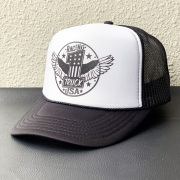 トラックブランド TRUCK BRAND メッシュキャップ RACING TRUCKER CAP トラッカーキャップ 帽子 ブラック/ホワイト 黒 BLACK