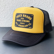 トラックブランド TRUCK BRAND メッシュキャップ PLATE TRUCKER CAP トラッカーキャップ 帽子 ブラック/ゴールド 黒 BLACK