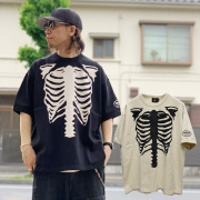 【SALE 30%OFF】全2色 バンソン VANSON Tシャツ BONE THERMAL S/S Tee 半袖 サーマル ワッフル ブラック 黒 BLACK ベージュ BEIGE RZV-2502